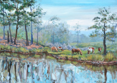 chincoteague ponies painting