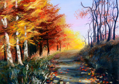 fall path painting