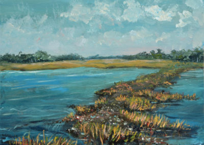 bay landscape painting