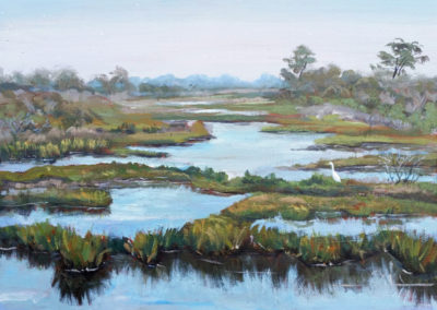 assateague marshes landscape painting