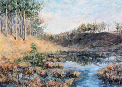 marshes landscape painting