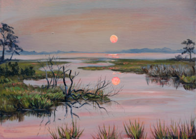 assateague island landscape painting