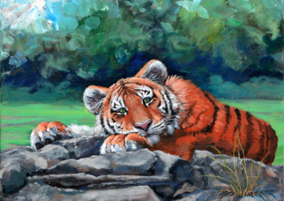 baby tiger painting